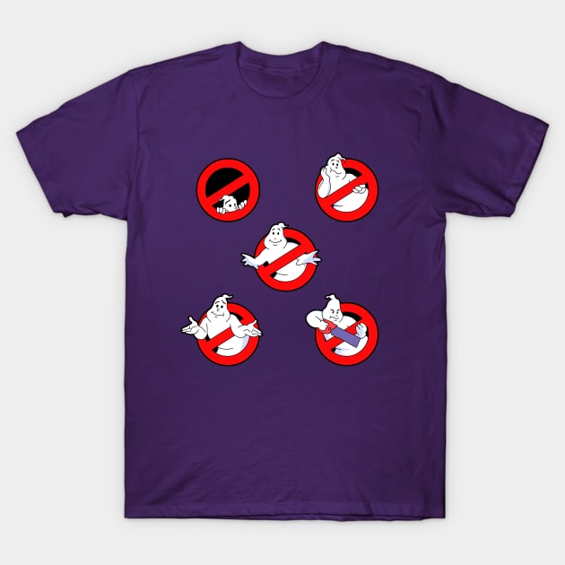 And Now Back To The Real Ghostbusters Logos T-Shirt by RobotGhost